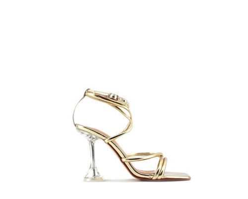 Sandalia Tacón Geométrico